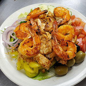 Grilled Shrimp & Chicken Salad
